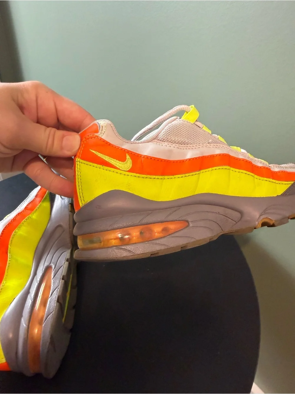 Nike Air Max 95 GS 'Vast Grey Volt' Sneakers Youth 4